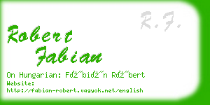 robert fabian business card